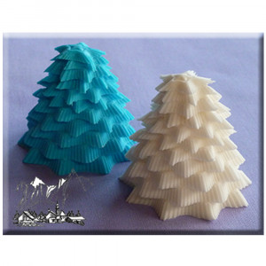 Szilikon karácsonyi forma - 3D Bradut, Ø 5.2 x H 5 cm