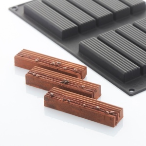Szilikon Wiggle forma 9.95 x 2.55 x H 1.55 cm, 10 üreg, 37 ml - Img 1