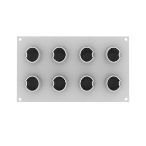 Taki szilikon forma Ø 5 x H 7 cm, 8 üreg x 100 ml - Img 2