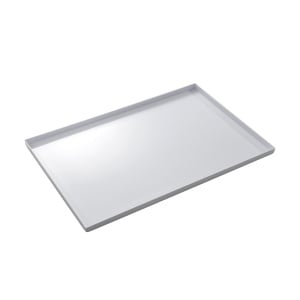 Tava 59 x 39.6 x H 2.5 cm, pentru Stocare si Depozitare, Material Plastic Alb - Img 1