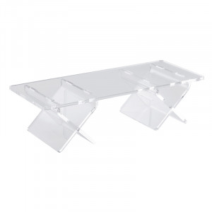 Transparent Plexiglas sideboard 50 x 20 x H 14 cm
