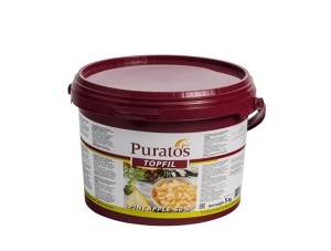 Umplutura Topfil cu Bucati de Ananas 60% Puratos, 5 Kg