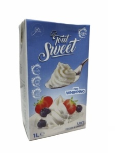 Vegetable Cream 28% fat, Tout Sweet, 1L