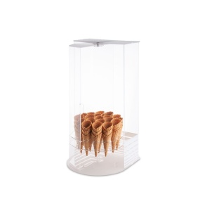 Vertical Display Stand, Ice Cream Cones, Transparent, 32 x 30 x H 62 cm - Img 1