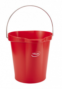 Vödör 12 L, piros műanyag
