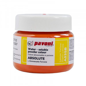 Water Soluble Food Colour ABSOLUTE ABSOLUTE Water Soluble Food Colour Powder, Lemon Yellow without E171, 50 gr