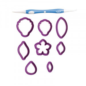 Winter Flowers Kit - 8 Cutters, 1 Sugarpaste Modelling Tool, Working Techniques - Img 2