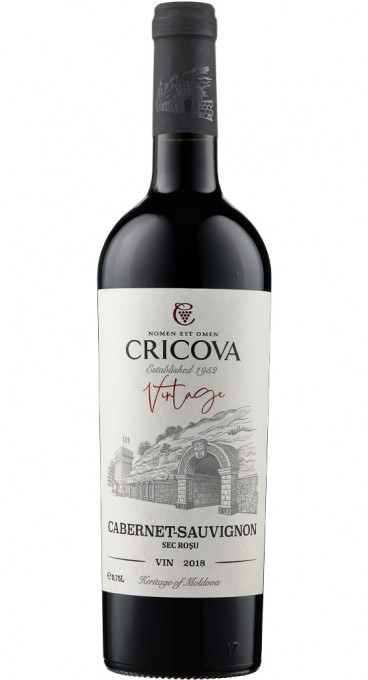 Cricova Colecția Vintage Cabernet Sauvignon Roșu Sec