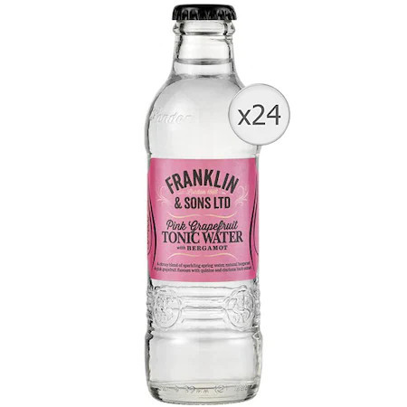 Franklin&amp;Sons LTD - Apa Tonica Pink Grapfruit &amp; Bergamont 0.2L x 24 sticle - Img 1