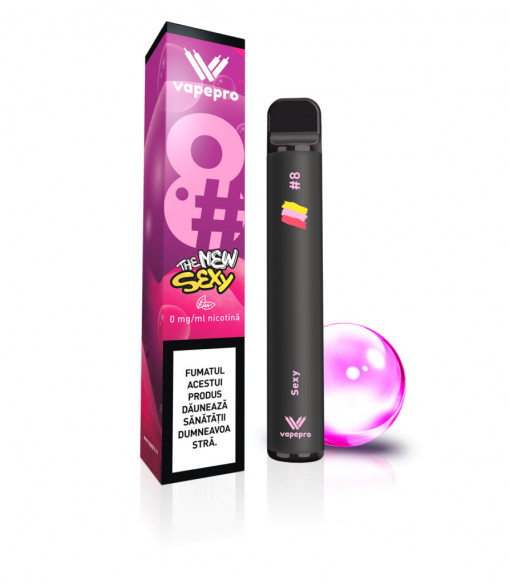 Țigară electronică de unică folosință Vapepro, 1400 pufuri, 0 mg/ml, Sexy #8