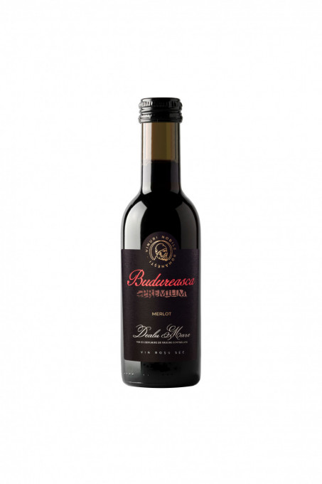 Budurească Premium Merlot Mini Sec bax 0.187L x 24 sticle