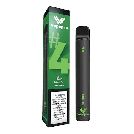 Țigară electronică de unică folosință Vapepro, 800 pufuri, 2 ml, 20 mg / ml - Ice Mint #4