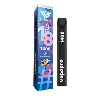 Țigară electronică de unică folosință Vapepro, 1400 pufuri, Grape Xtreme #18