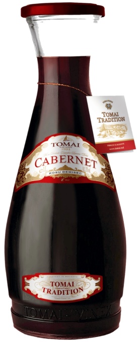 Vinaria Tomai Cabernet de Tomai Traditional Rosu demisec 1L