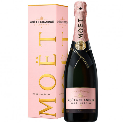 Moet & Chandon Rose Brut Imperial cu cutie 0.75l