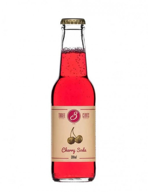 Three Cents Cherry Soda 0% 0.2L x 24 sticle