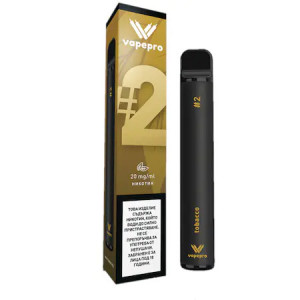 Țigară electronică de unică folosință Vapepro, 800 pufuri, 2 ml, 20 mg/ml - Premium Tobacco #2