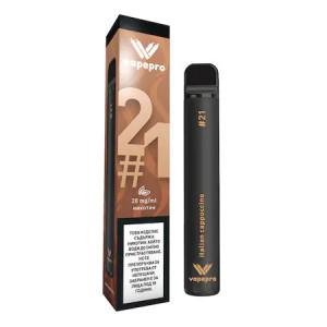 Țigară electronică de unică folosință Vapepro, 800 pufuri, 2ml, 20 mg / ml - Italian Cappucino #21 - Img 2