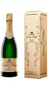 Cricova Spumant Clasic Grand Vintage 2012 Brut Alb cu cutie 2012 Brut