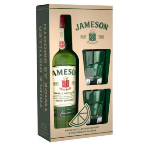 Jameson Irish Whiskey cu pahare 0.7l
