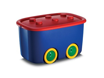 Kutija za igračke sa točkićima Funny Box - Duga