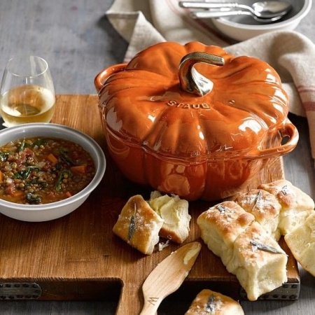 STAUB ovalna gusana posuda Pumpkin Cocotte 24cm - boja cimeta - Img 3