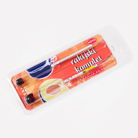 Rakijaški komplet Duvančić (Alkoholometar + indikator vrenja komine)