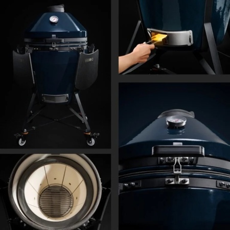 Keramički roštilj Kamado Bono EVO GRANDE 64cm - plava boja - Img 2