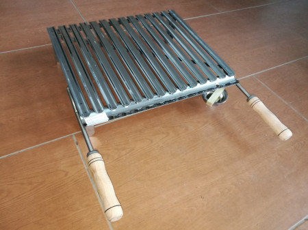 Roštilj ploča sa nogama i ručkama 46x40 cm INOX - Img 2