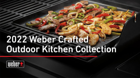 grilovano povrce i grilovano meso na ploči Weber Genesis crafted rostilja
