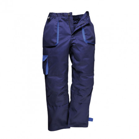 Radne pantalone postavljene Contrast teget plave - Monsun