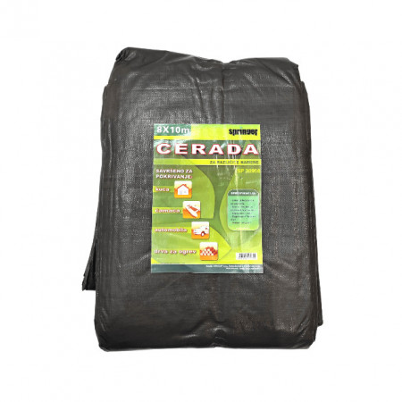Cerada pravougaona siva - Dolomite 8x10 m