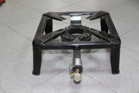 Gas burner on rack - iron