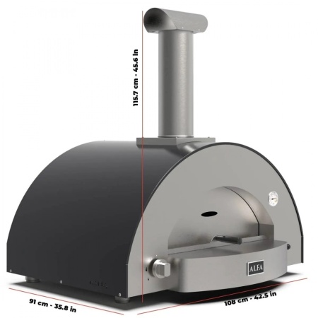Peć za pizzu Alfa Forni CLASSICO 4 pizze - na drva - Img 3