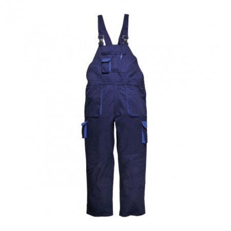 Radne pantalone postavljene sa tregerima teget plave Contrast - Monsun