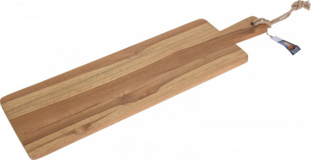 Daska za serviranje i sečenje hrane 69x20x1.5cm Tikovina