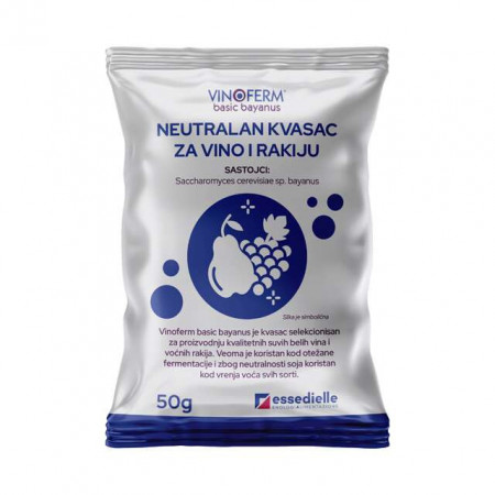 VINOFERM Basic bayanus - Kvasac univerzalan 50gr