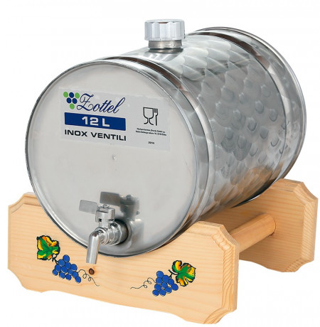 Bure za rakiju Zottel inox - ležeće 12L