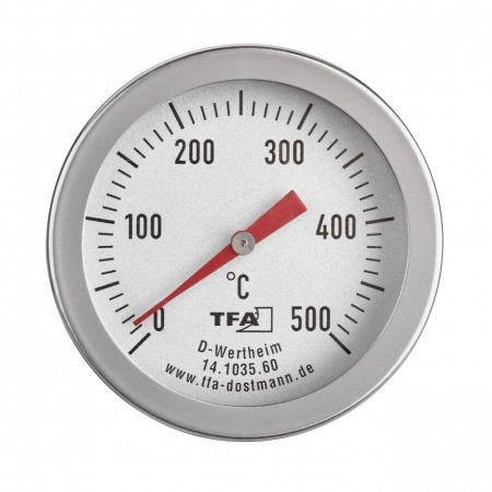 Analogni termometar ugradni 14.1035 za rernu, pizzu i grill do +500 °C TFA