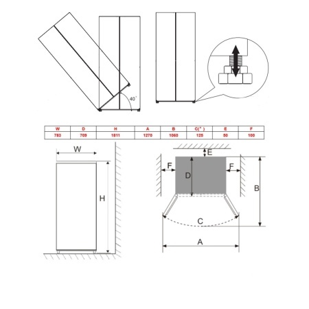 Kombinovani french door frižider - Amica FY5049.6DFX - Img 2