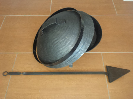 Kovani sač za pečenje mesa 60 cm
