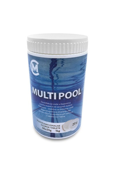 MULTIPOOL 1kg ( 20g tableta) - hlorne tablete za male bazene