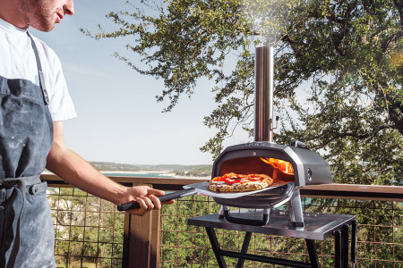 prenosiva pizza peć na drva i plin karu 12g