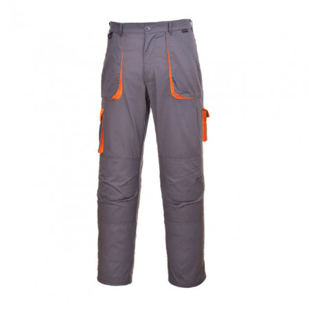 Radne pantalone Contrast sivo-narandžaste - Monsun