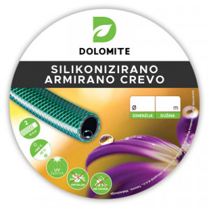 Baštensko armirano silikonizirano pvc crevo 1" 25M - Dolomite