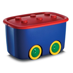 Kutija za igračke sa točkićima Funny Box - Duga