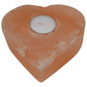 Svećnjak od himalajske soli u obliku srca