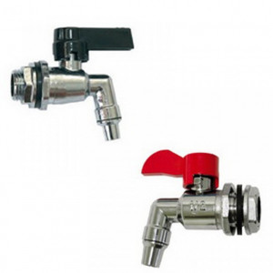Slavina metalna za inox burad 3/8