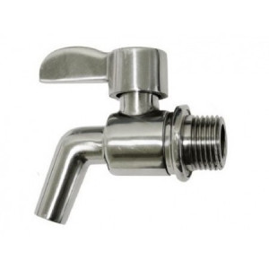 Slavina - pipa inox za inox burad 3/8" leptir ručica