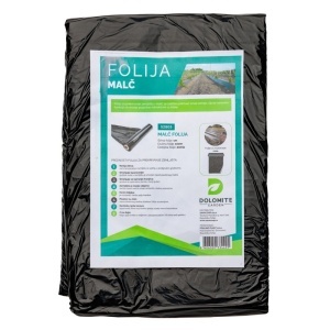 Malč folija crna 20mic 1m x 100m Floris